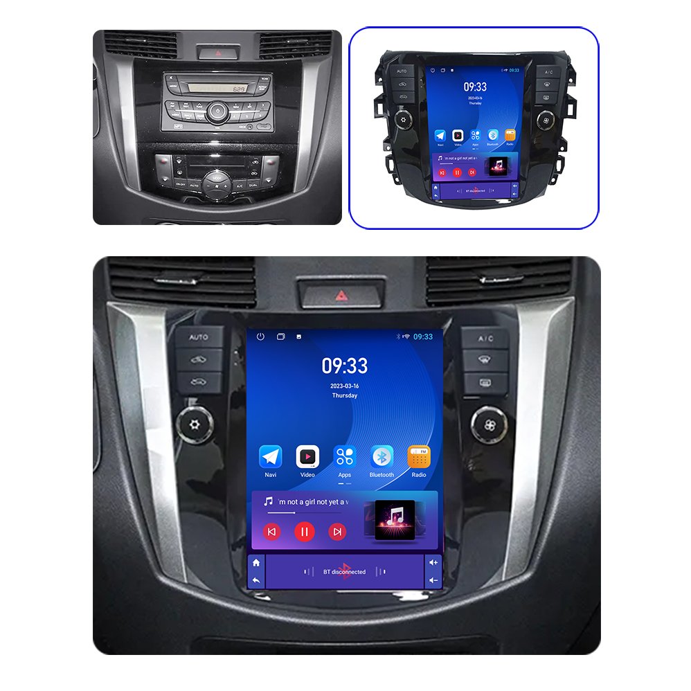 9.7 inch tesla Touch Screen 2 din android car radio For Nissan Navara Terra NP300 2018-2022 Multimedia Player Navigation GPS