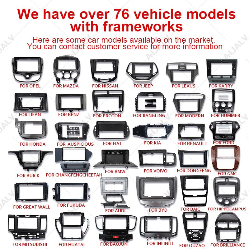 Aijia Car navigation android para coche frame for Toyota Corola Camry Prado radio panel dvd panel Car frame