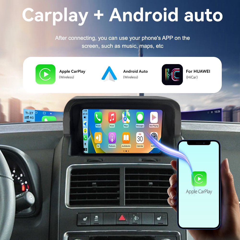 Car Radio For Dodge Journey 2009 - 2012 2 Din Screen Android Stereo GPS Navigation Multimedia Autoradio Head Unit Carplay Auto