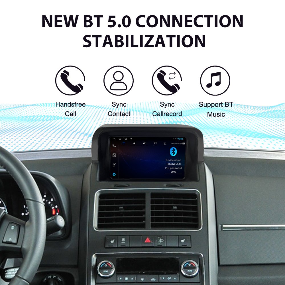 Car Radio For Dodge Journey 2009 - 2012 2 Din Screen Android Stereo GPS Navigation Multimedia Autoradio Head Unit Carplay Auto