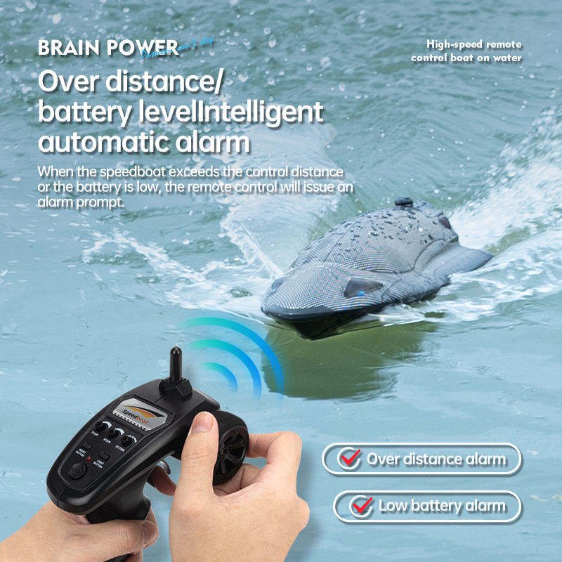 2.4g Carbon Fiber Rc Radio Electric High Speed 25km/h Vortex Turbine Jet Remote Control Racing Boat Ship Toy For Kids Adults