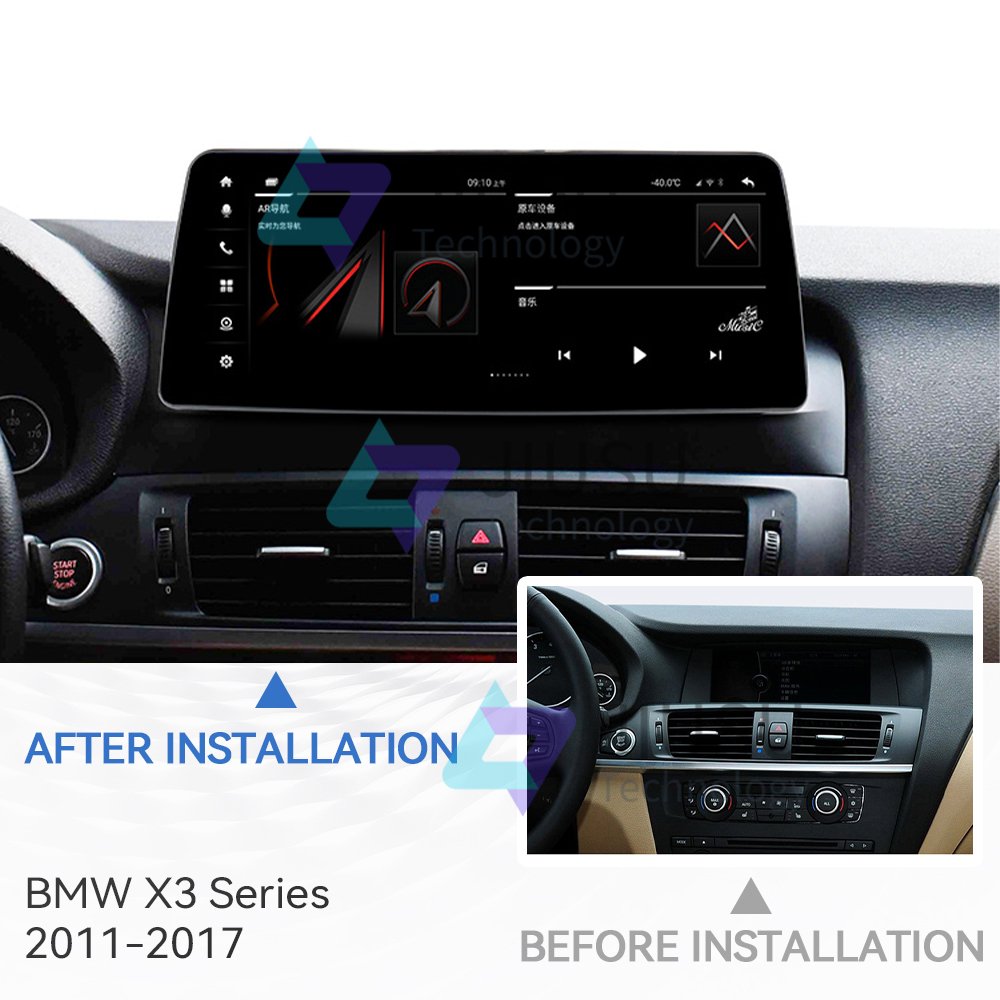 12.3'' Touch Screen Android Car Radio GPS Navigation DVD Player Stereo Multimedia System for BMW X3 F25 F26 2011-2017