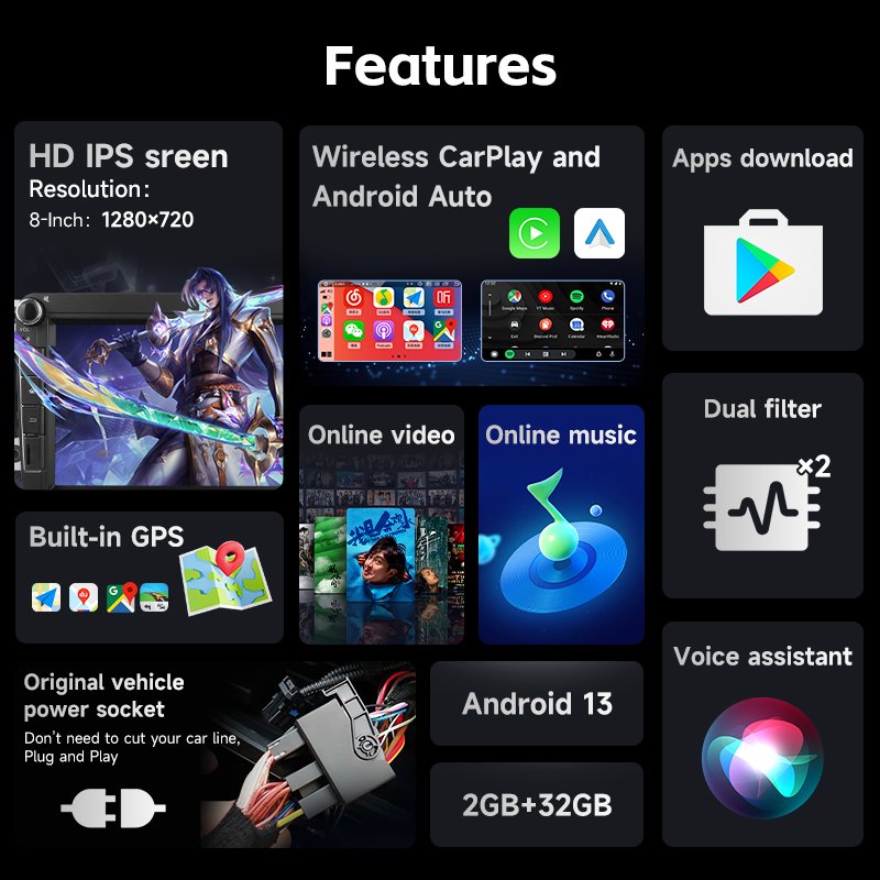 Cheap 8'' 2din Android 13.0 Car Radio GPS for VW Golf 5 6 Polo Sedan Passat B7 B6 Seat Tiguan EOS T5 Multimedia Player 2G+32G