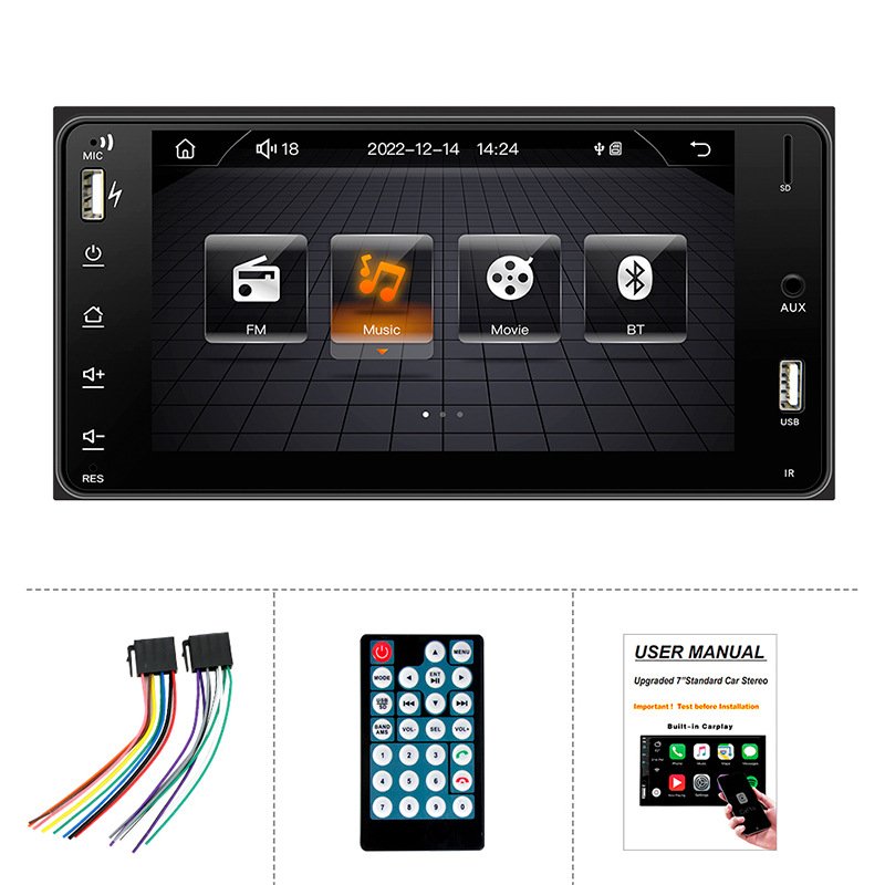 Universal 7 Inch Car Radio Car Player Gps Navigation Wifi Bt Fm Mirror Link Car Stereo 2 Din Android For Toyoda Corolla