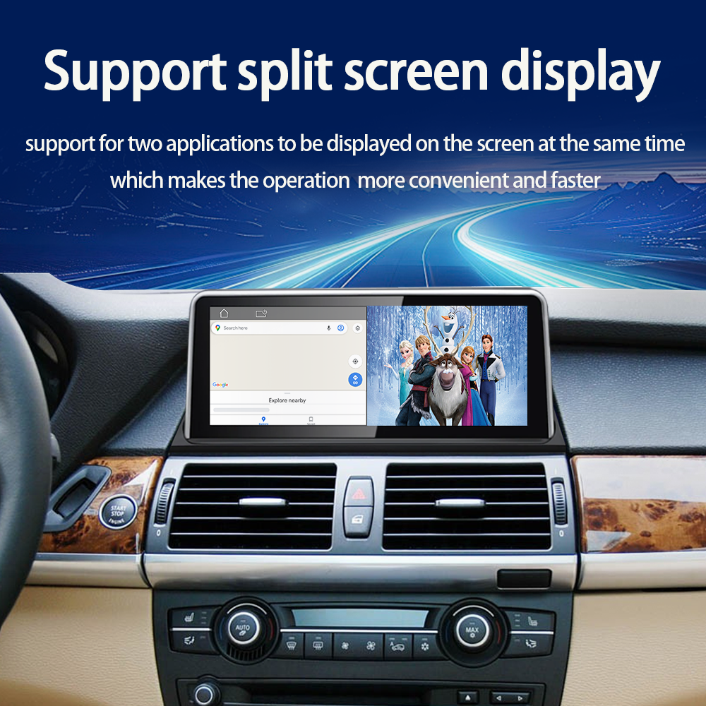 LELV Android 10.25" Car Audio auto Radio DVD Player For BMW X5 E70 X6 E71 2007-2013 Android stereo AutoRadio Car Screen