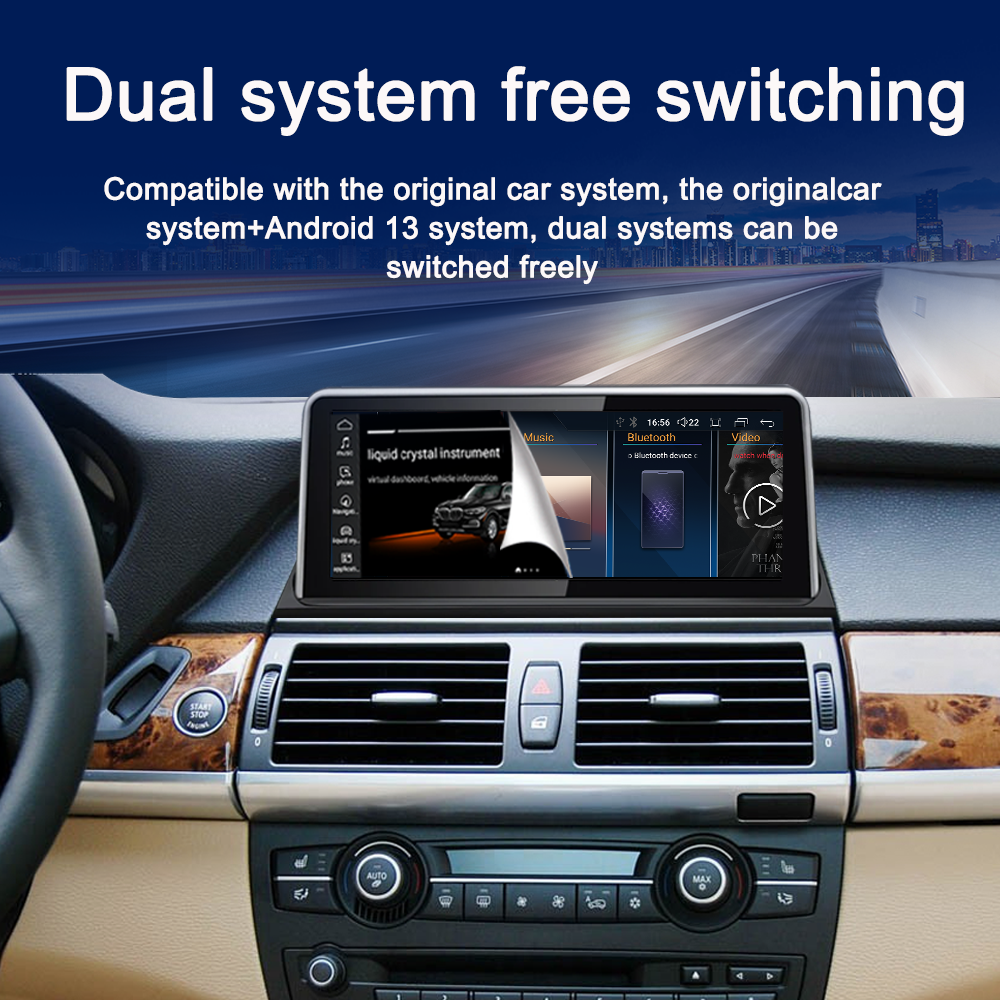 LELV Android 10.25" Car Audio auto Radio DVD Player For BMW X5 E70 X6 E71 2007-2013 Android stereo AutoRadio Car Screen