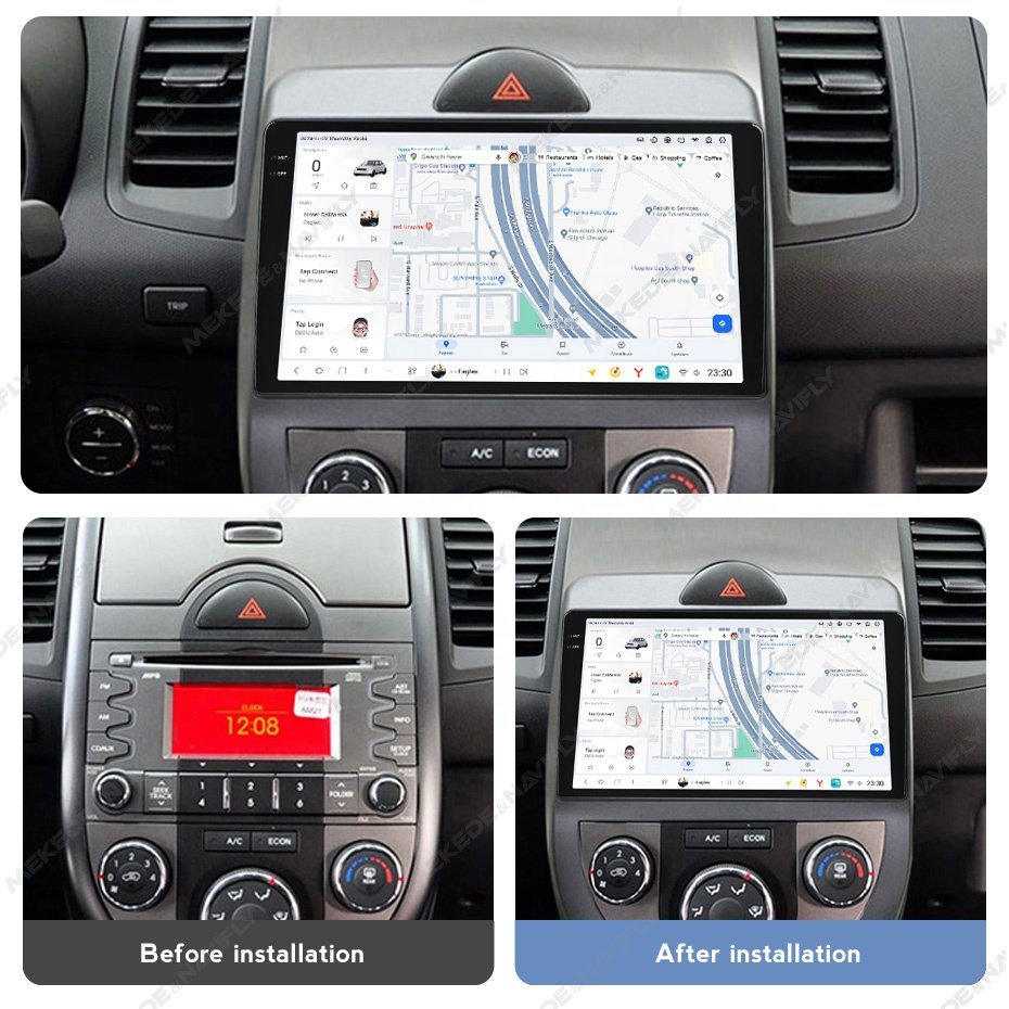 Mekede DUDU7 auto electronics Android Screen Multimedia dsp fm support dudu dab dvr dvd bt map for KIA Soul 2010-2013
