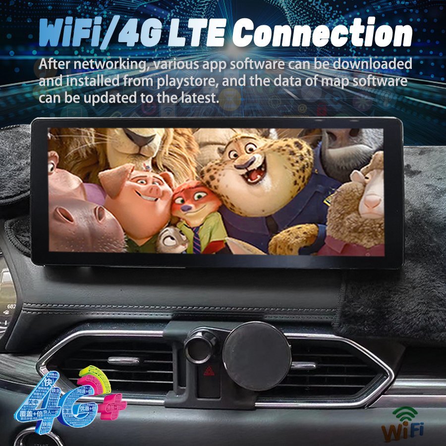 12.3inch 1920*720 For Mazda CX5 CX-5 CX 5 2024 Android 13 Head Unit Car Radio Multimedia Video Player Navigation Car Stereo