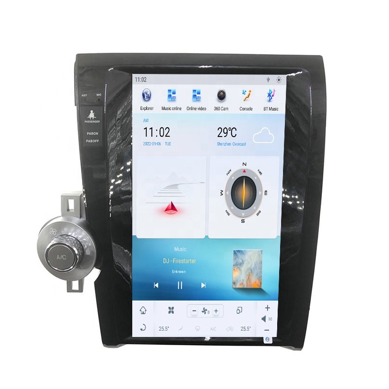 RoadNavi Tesla style Android 11 Car radio for Toyota Tundra Sequoia 2007-2013 Car Multimedia Player Wireless Carplay 4G