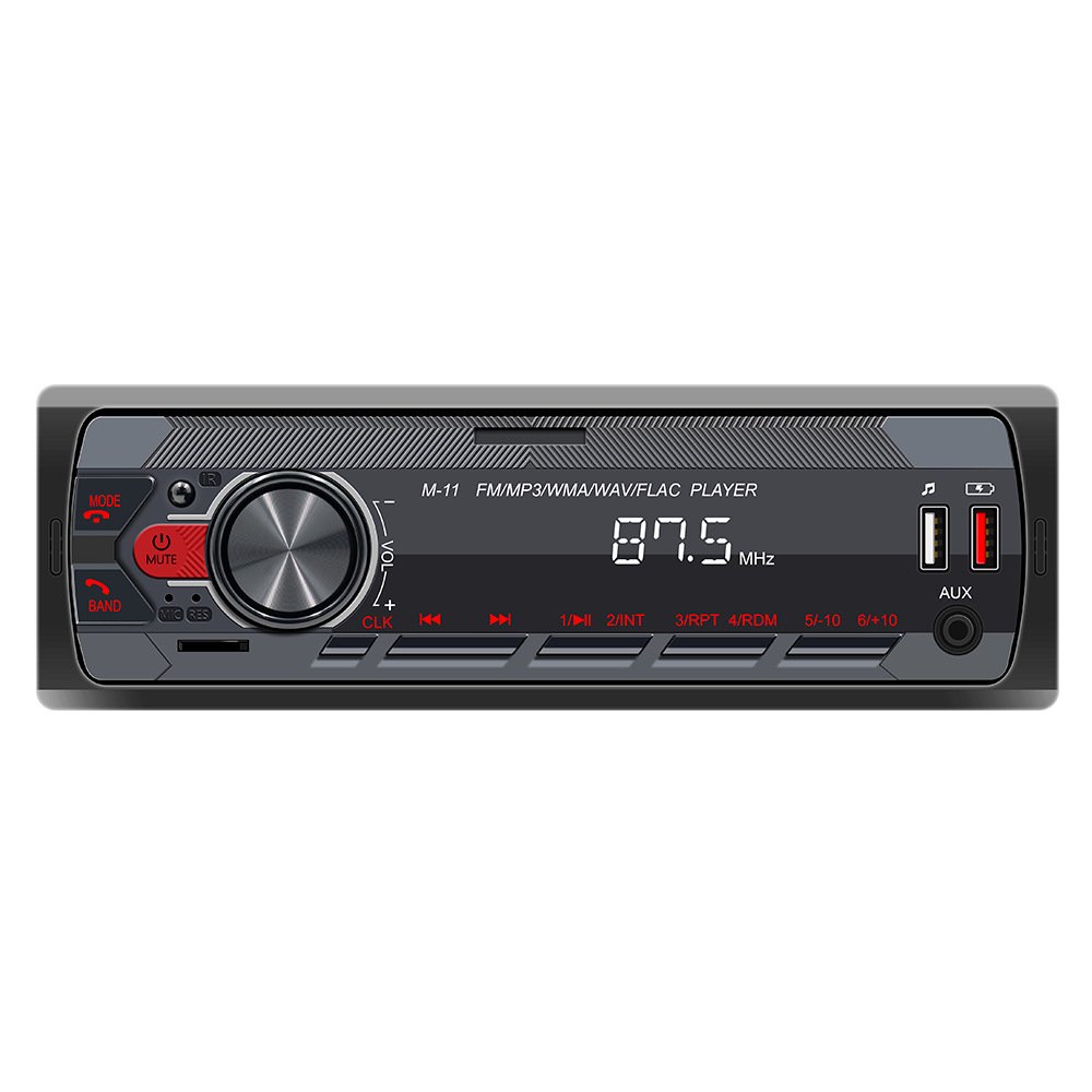 M11 Car Radio 12V FM radio with recorder for car dashboard stereo audio USB/SD AUX input ISO port BT M-11 MP3 player