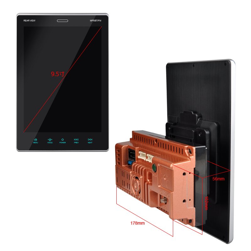 Universal 9.5 Inch Touch Screen Multimedia IPS 2 Din Android Car Radio Stereo DVD Player Carply Auto Electronics
