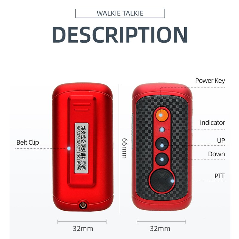 mini POC handheld radio W7 4G network radio