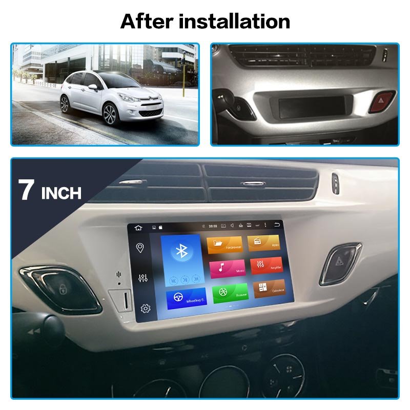 Android 10 128GB DSP Car Electronic For Citroen C3 DS3 2010-2016 GPS Navigation Multimedia Player Radio Recorder Stereo Headunit