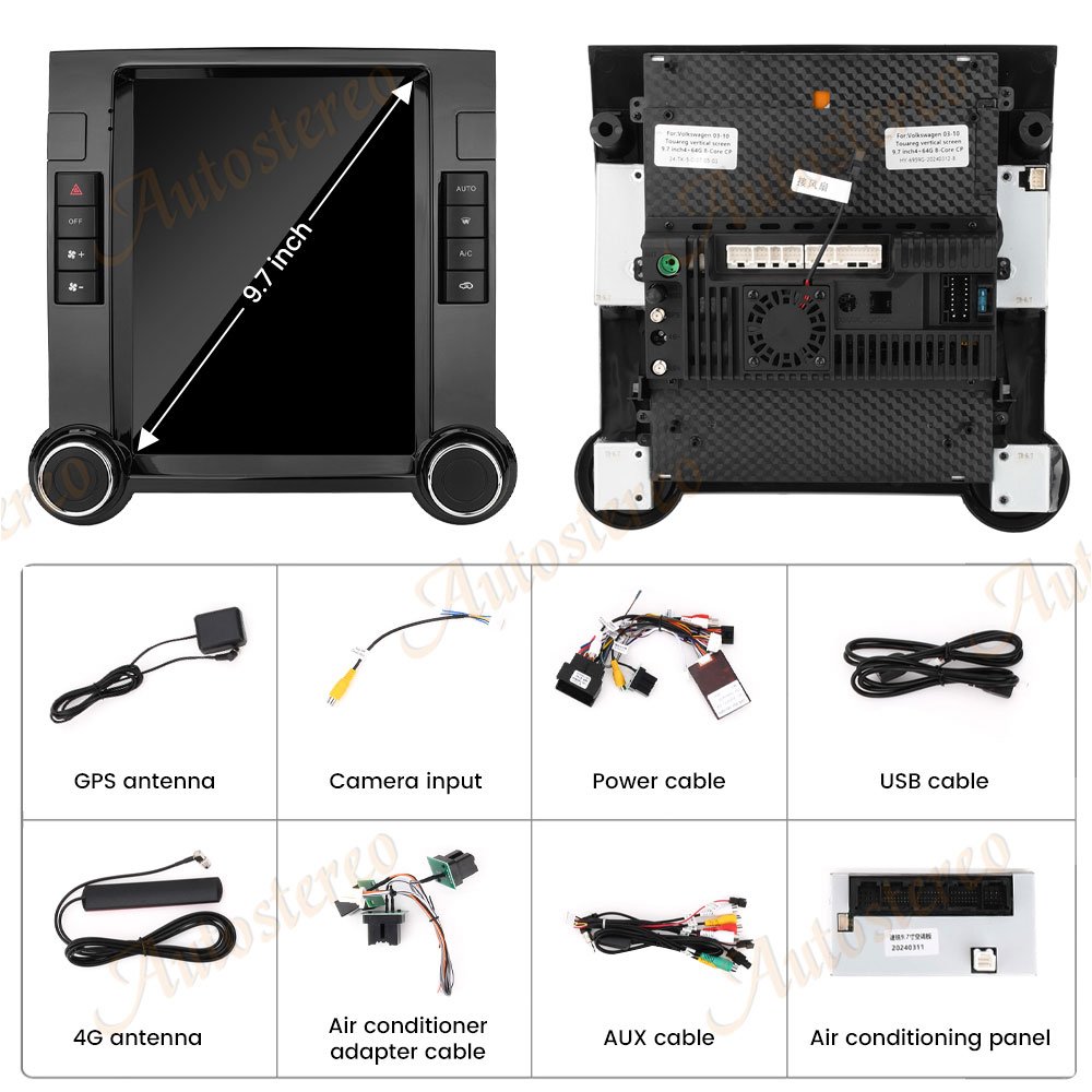 AutoStereo 5G LTE Android10 For Volkswagen TOUAREG 2003-2010 VW T5 Tesla Radio Android 10 128GB Car GPS Navigation Auto HeadUnit