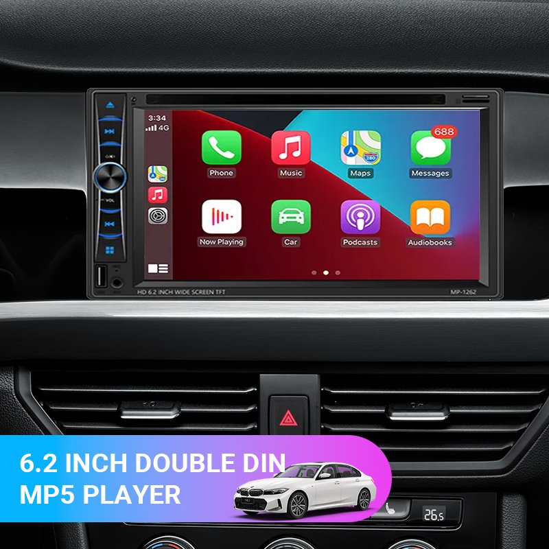 2 din 6.2 inch Universal DVD FM USB SD Android system Car GPS Navigation BT MP5 Player with DVD for Universal Toyota
