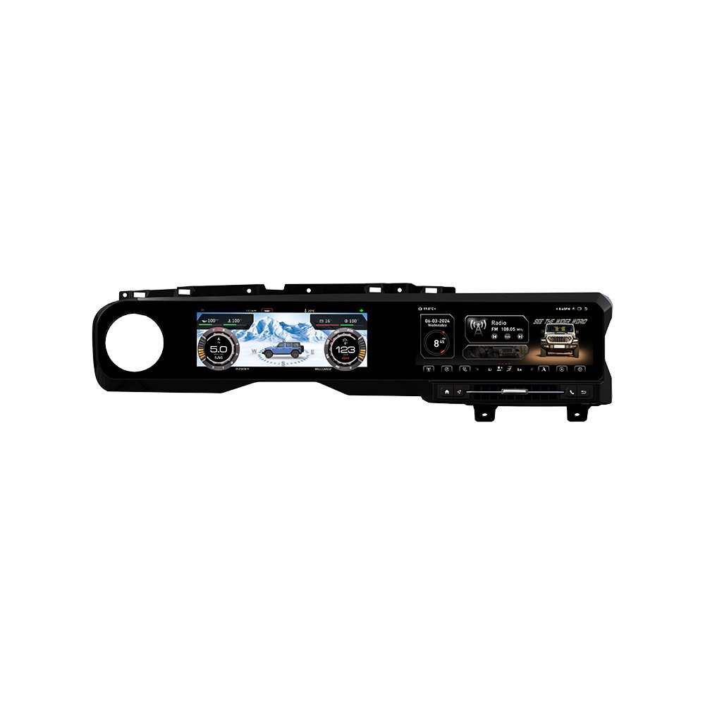 24.6 inch Autoradio For JEEP Wrangler JL 2018 2019 2020 2021 Gladiator Car Radio Multimedia Video Player GPS Navi Carplay 5G
