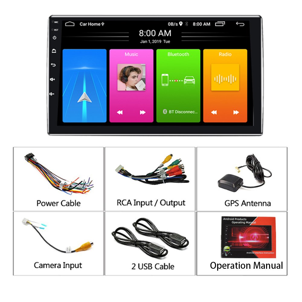 Factory supply XT760 9inch carplay car audio touch screen car video navigation GPS 2 din car radio android