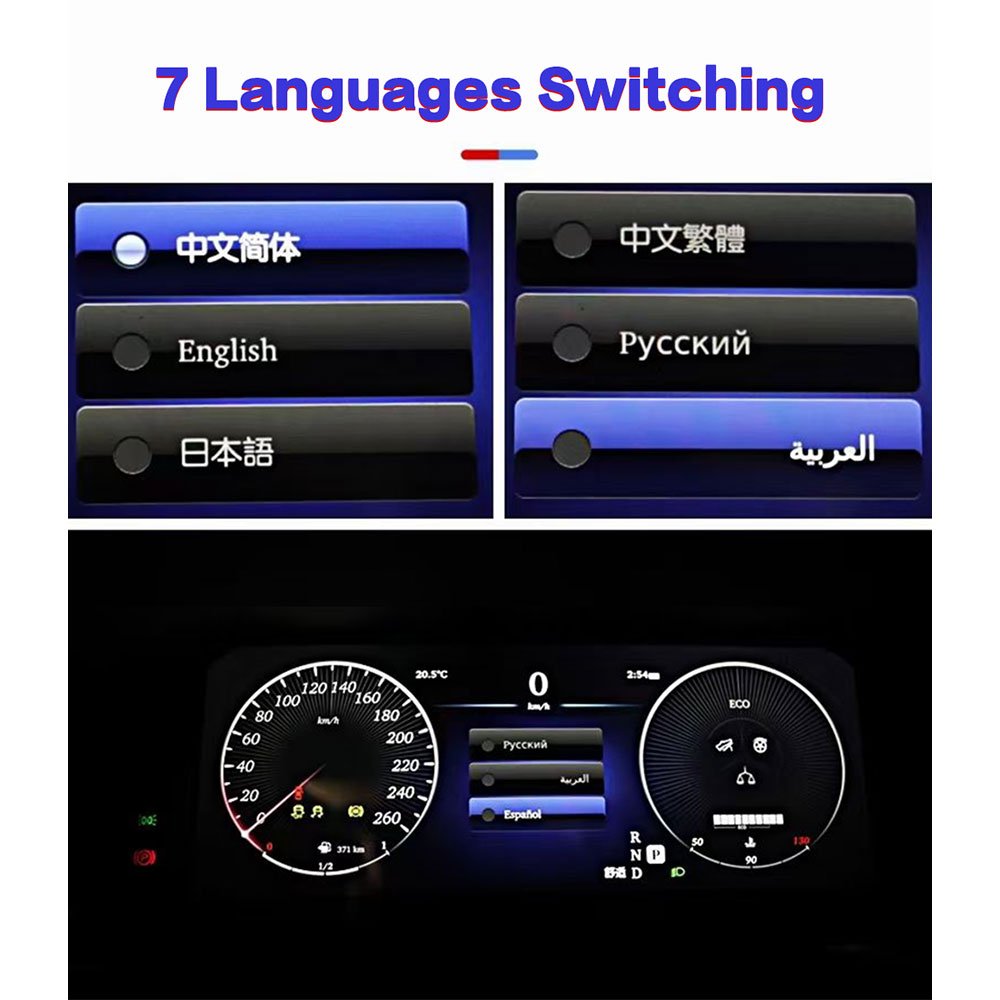 Car Dashboard Instrument Digital Cluster For Mercedes-Benz Vito 2016-2020 GPS Navigation Multimedia Player Head Unit Auto Stereo