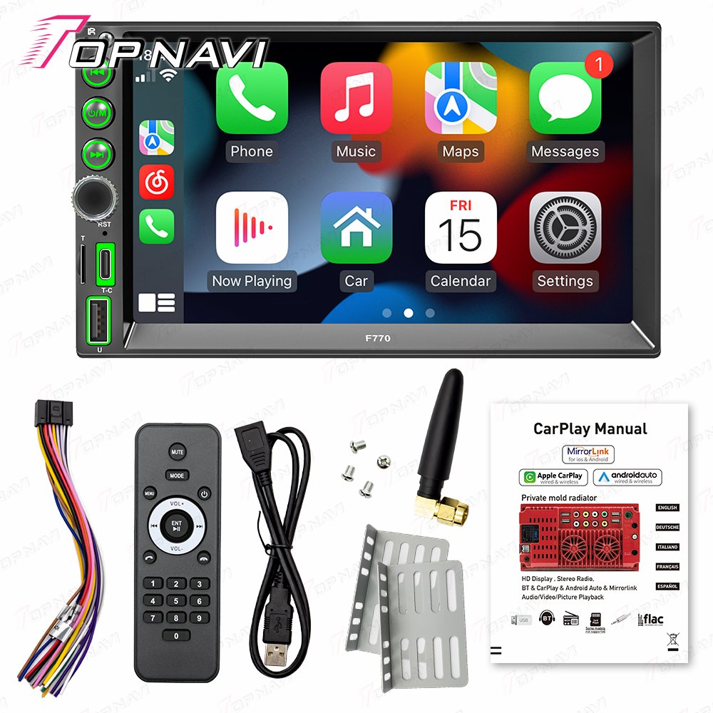 7 Inch Touchscreen Car Stereo For Universal Car Model Auto Electronics Radio Player Double DIN Head Unit Car Audio System