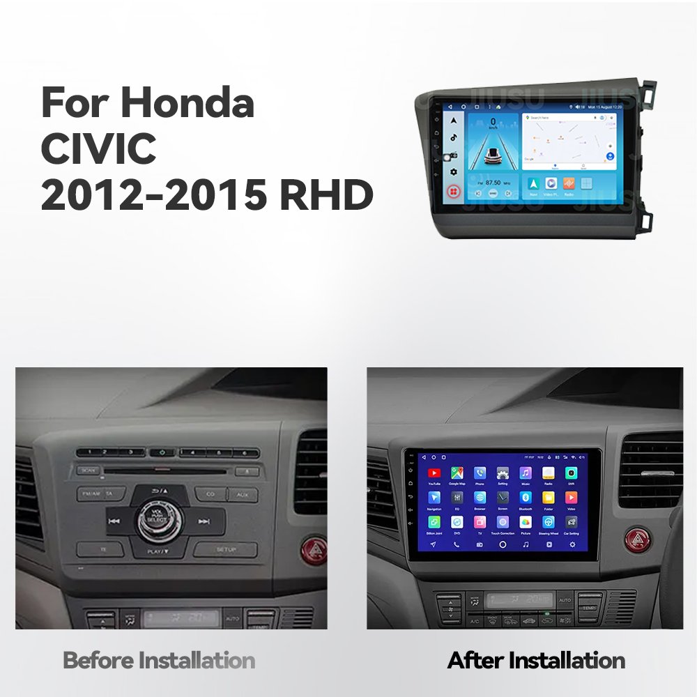 Android 12 Car DvD Player 9 inch Multimedia System Car Radio for Honda Civic 2012-2015 Car Stereo Touch Screen Carplay DSP GPS
