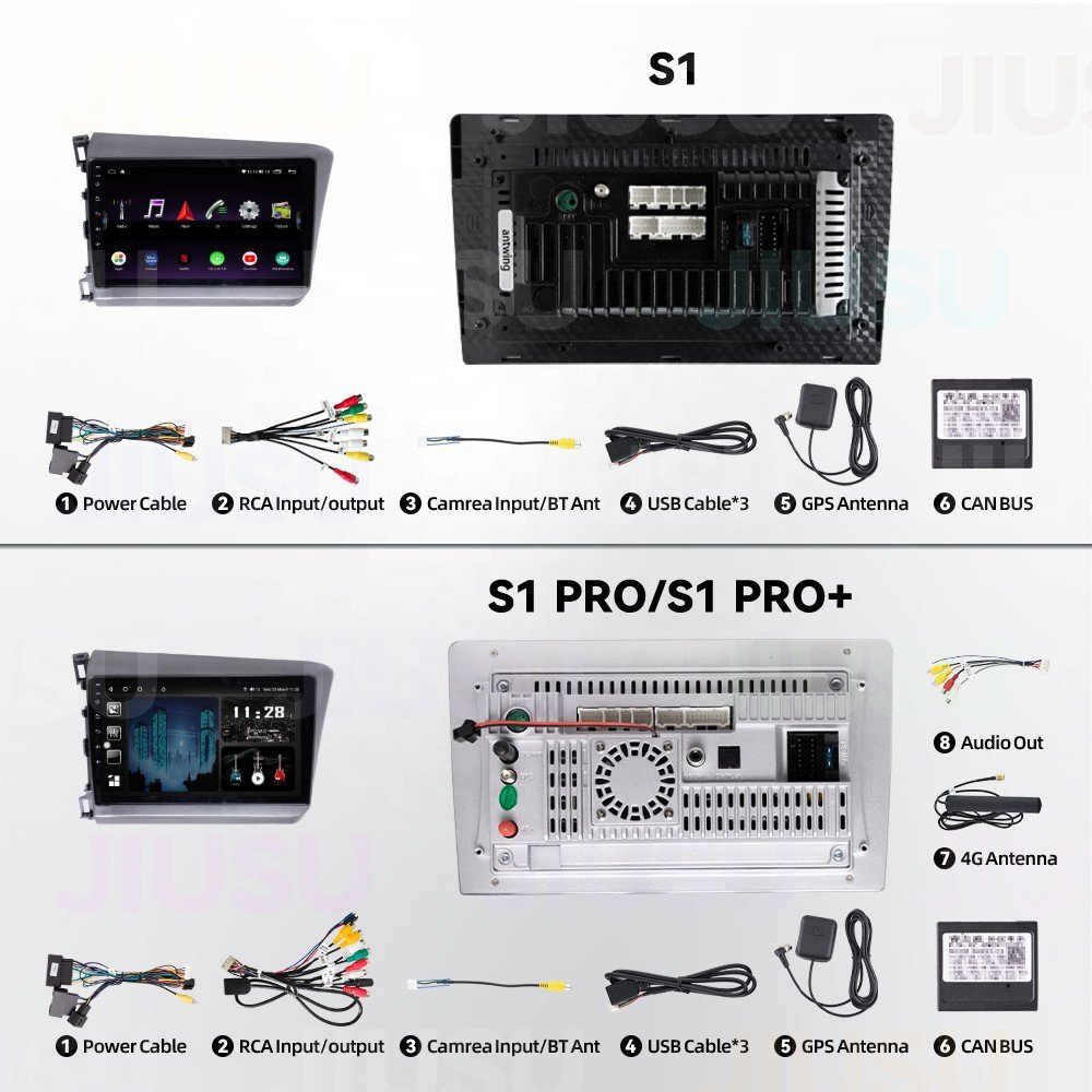 Android 12 Car DvD Player 9 inch Multimedia System Car Radio for Honda Civic 2012-2015 Car Stereo Touch Screen Carplay DSP GPS