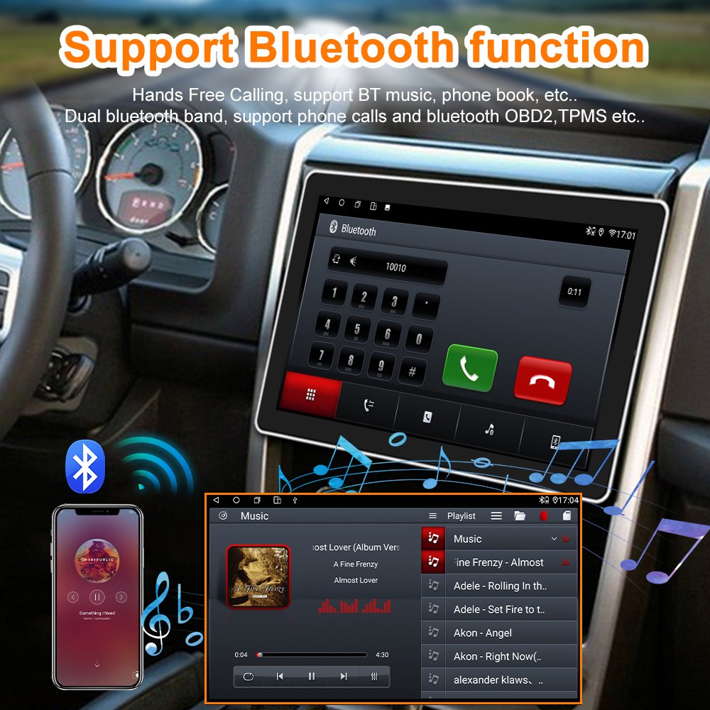 1 din 11.5inch carplay touch screen Universal CarPlay TF Card GPS multimedia car player Car DVD Player
