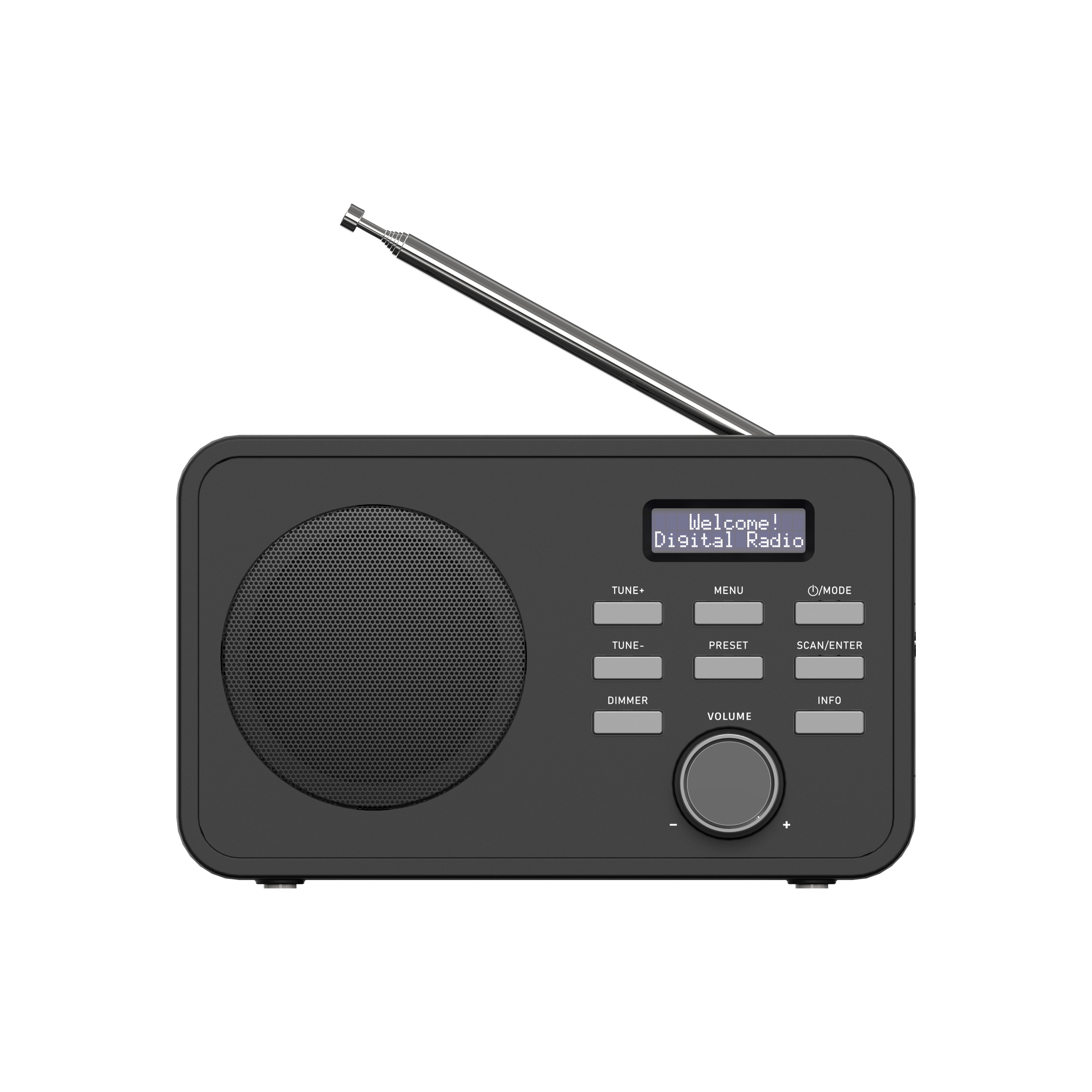 Compact Portable DAB FM Digital Radio with Easy Setup