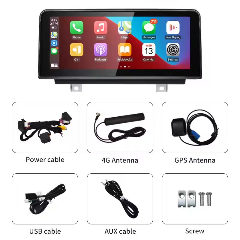 LELV 10.25 Inch Android 13 System Car Stereo Wireless Carplay Gps Navi Radio Touch Screen For Bmw F30 F31 F32 F33 F34 F46 Bt Dsp