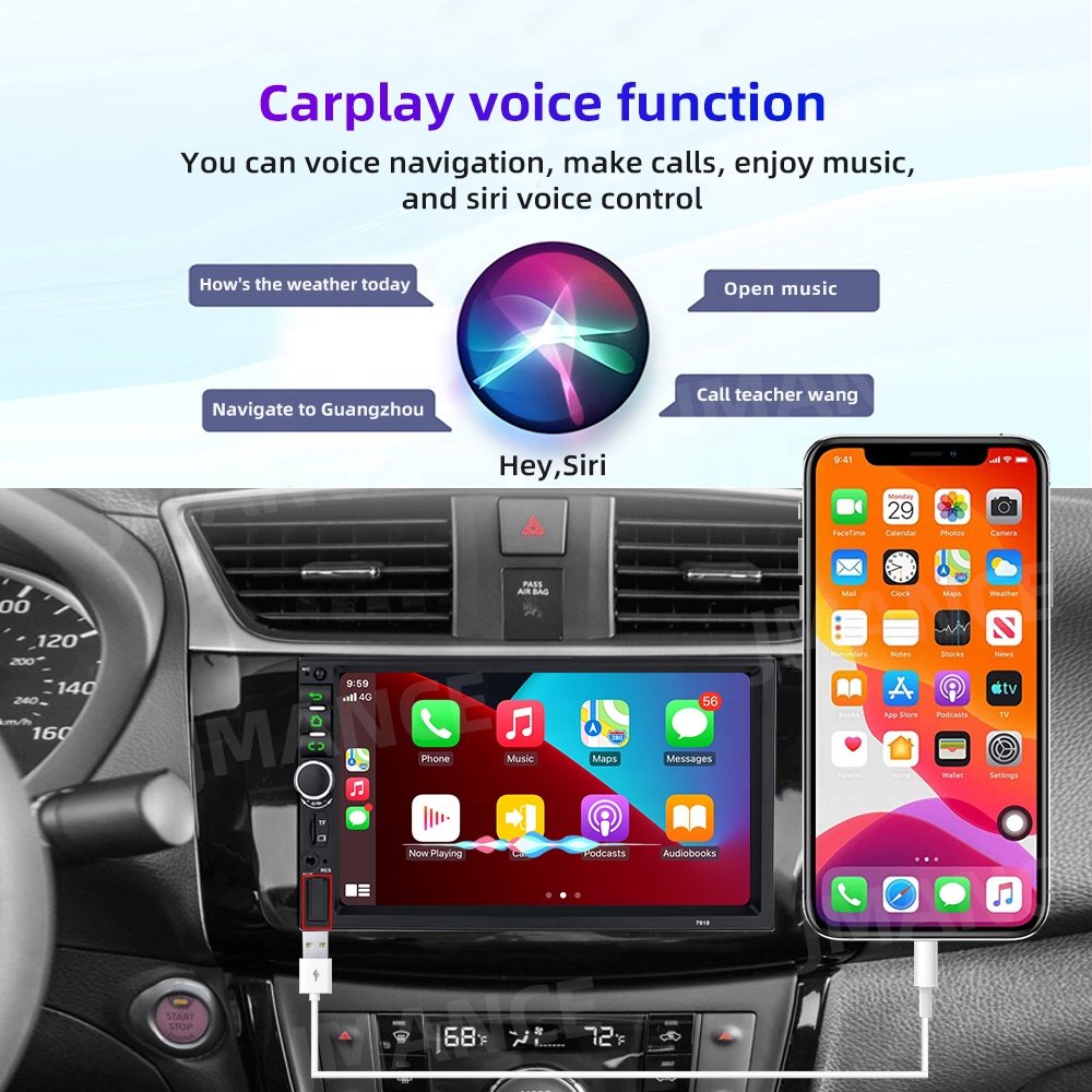 Car Multimedia Player Stereo MP3 MP4 MP5 Rear View Camera Car Radio