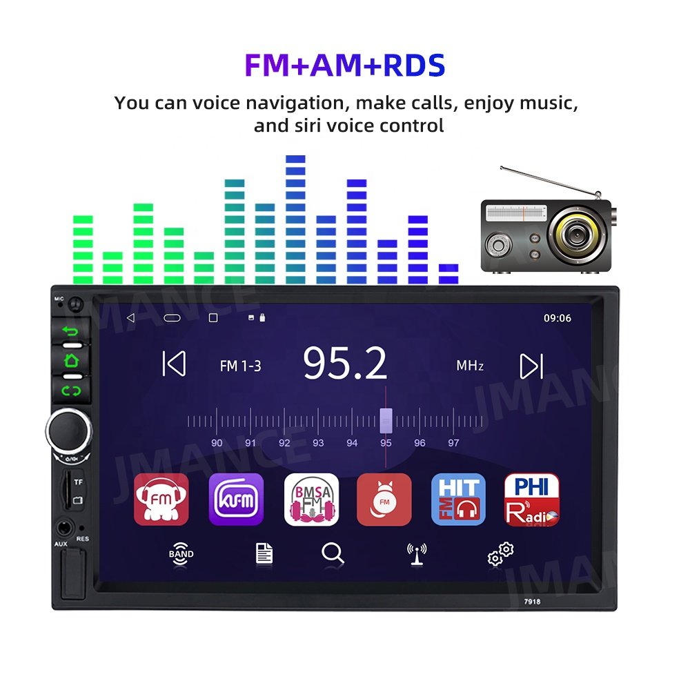 Car Multimedia Player Stereo MP3 MP4 MP5 Rear View Camera Car Radio