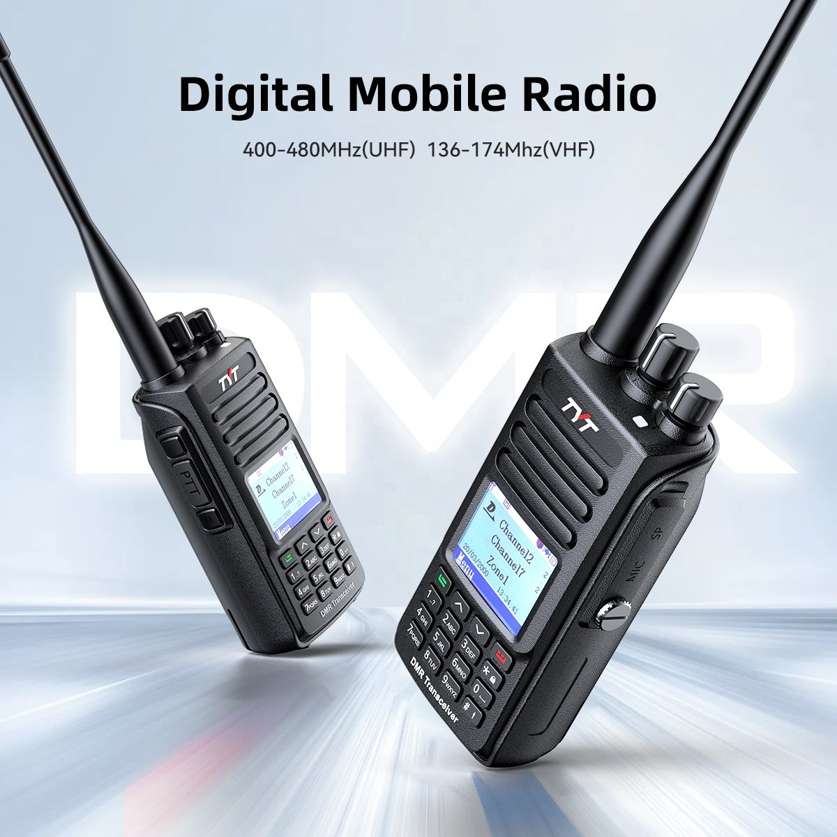 MD-UV390 TYT Handheld DMR Digital Mobile Radio Walkie Talkie UHF&VHF FM Interphone Two Way Radio for Business