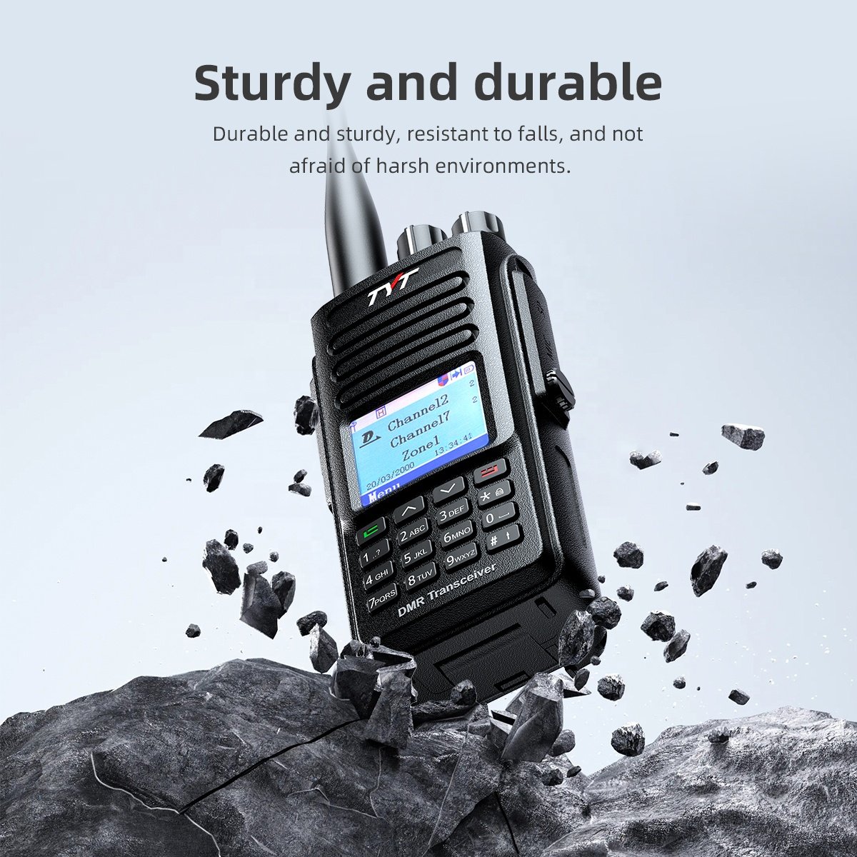 MD-UV390 TYT Handheld DMR Digital Mobile Radio Walkie Talkie UHF&VHF FM Interphone Two Way Radio for Business