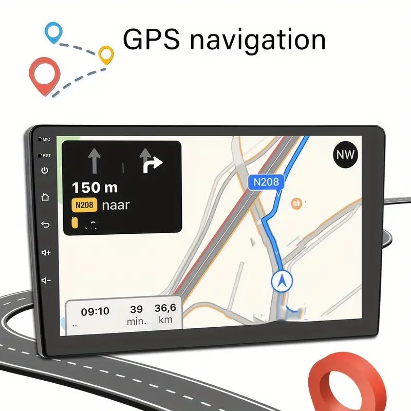1 Din 7 10 Inch 6+128GB Touch Screen Car GPS Navigation System 2 DIN Autoradiography Android Car Radio Player DVD Player