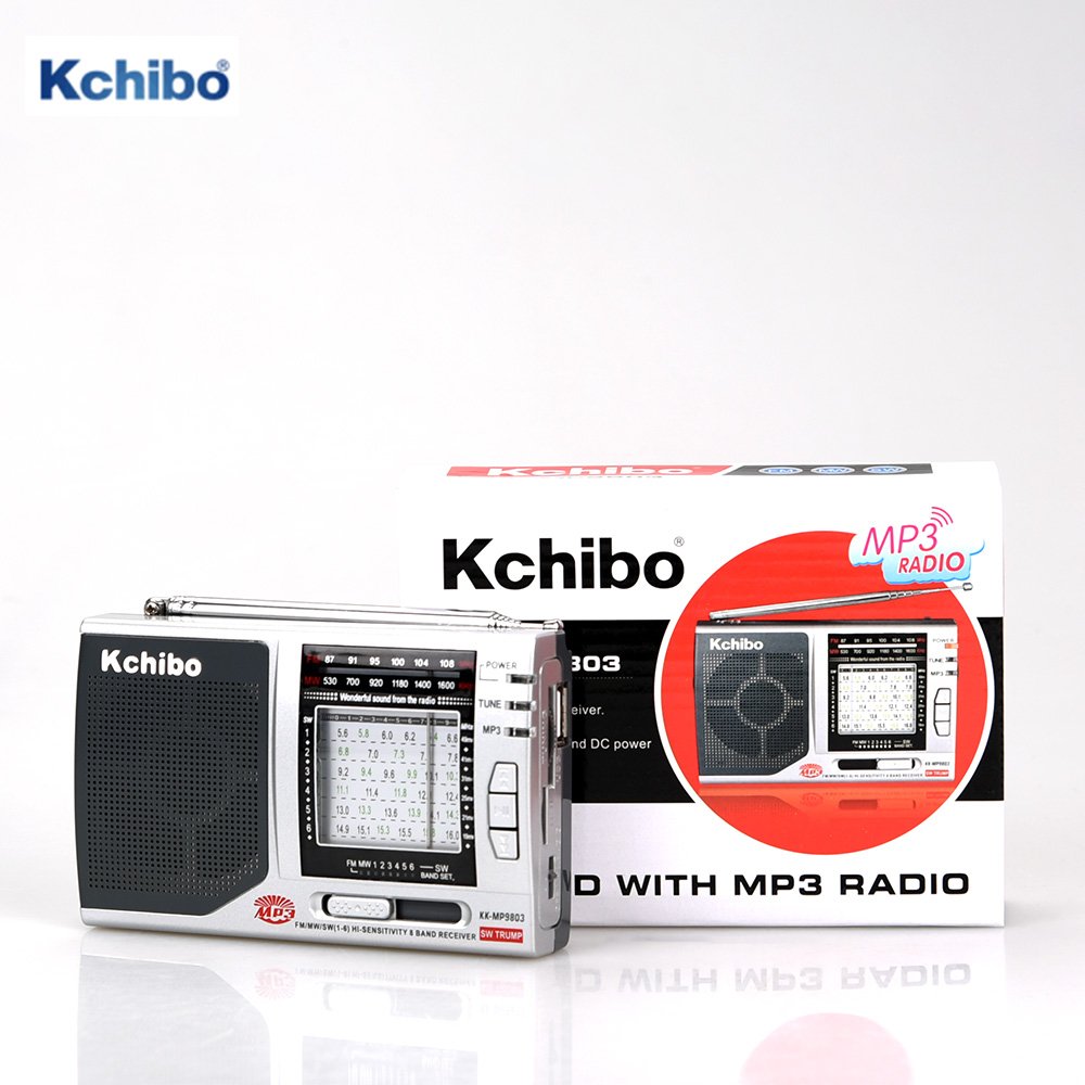 Portable style All band with mp3 function FM MW SW 8 band Kchibo radio