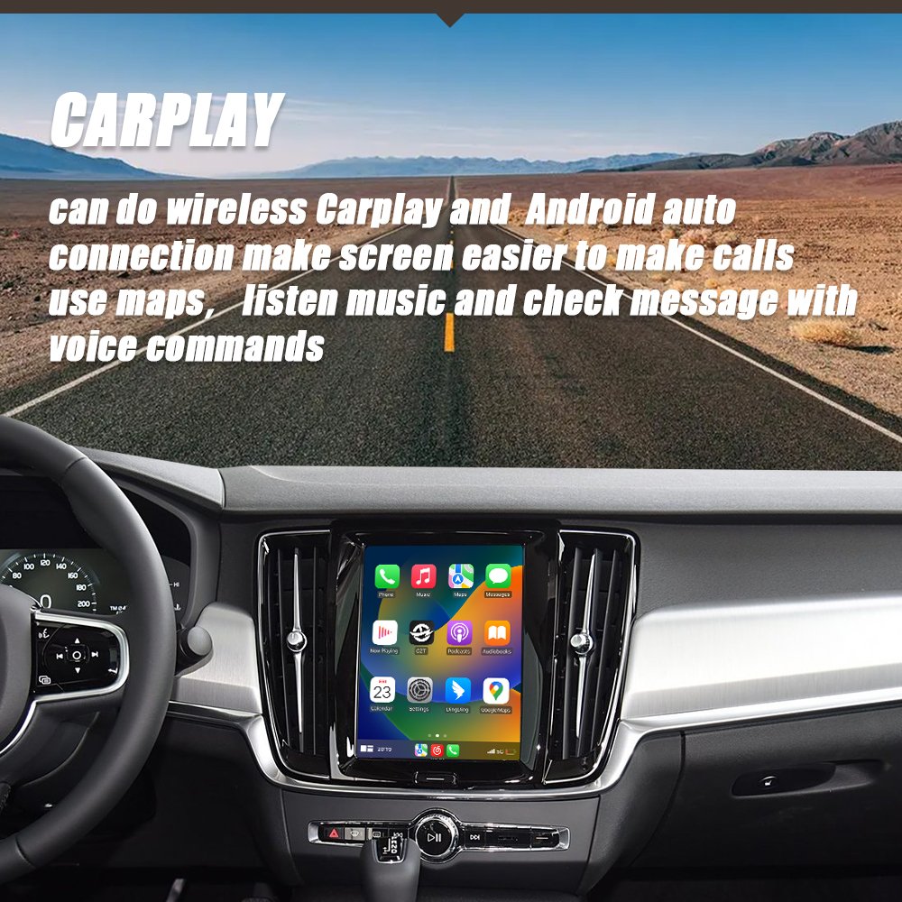 CZT-AUTO Wireless Apple Carplay For Volvo XC90 XC60 XC40 S90 S60 V90 V60 Ai Box Android Auto Car Player Navigation Radio