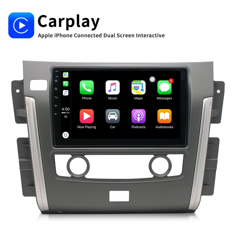 10.1" full touch screen 2 din Android 10 Carplay+dvd+Player For Nissan Patrol Car stereo GPS Navigation wifi BT SWC