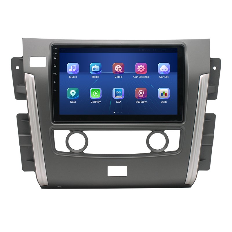10.1" full touch screen 2 din Android 10 Carplay+dvd+Player For Nissan Patrol Car stereo GPS Navigation wifi BT SWC