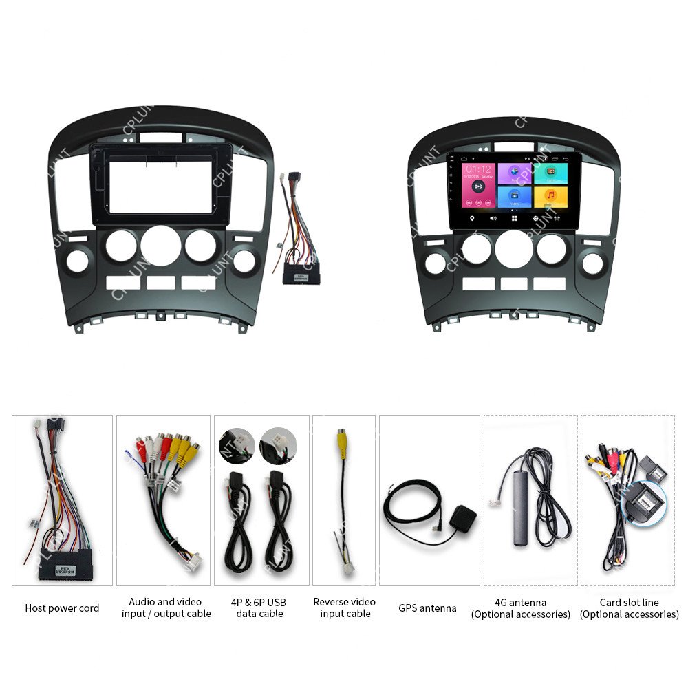 Car DVD Player Frame For HYUNDAI H1 starex 2010-2015 9inch Touch screen Android radio Farme stereo