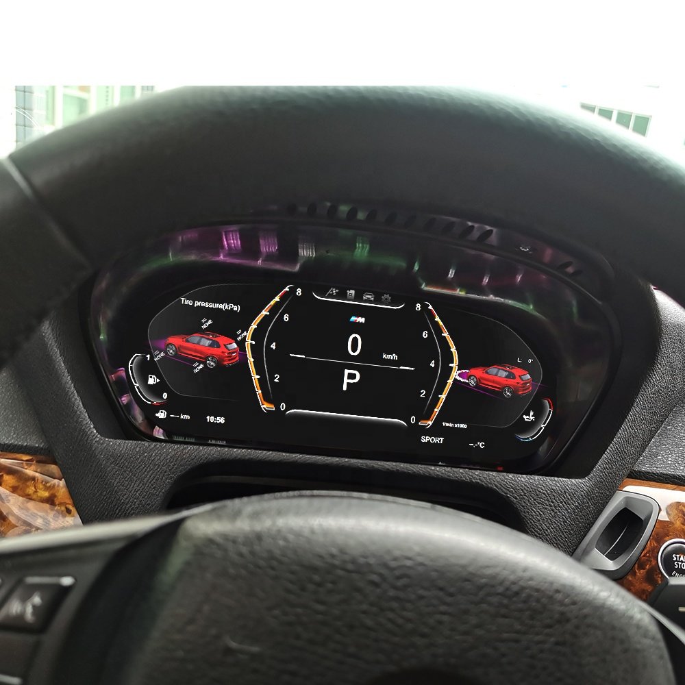 12.3 Inch HD Digital Cluster Virtual Cockpit Car Multimedia Player For BMW X5 E70 X6 E71 2007-2013 Dashboard Speed Meter Screen