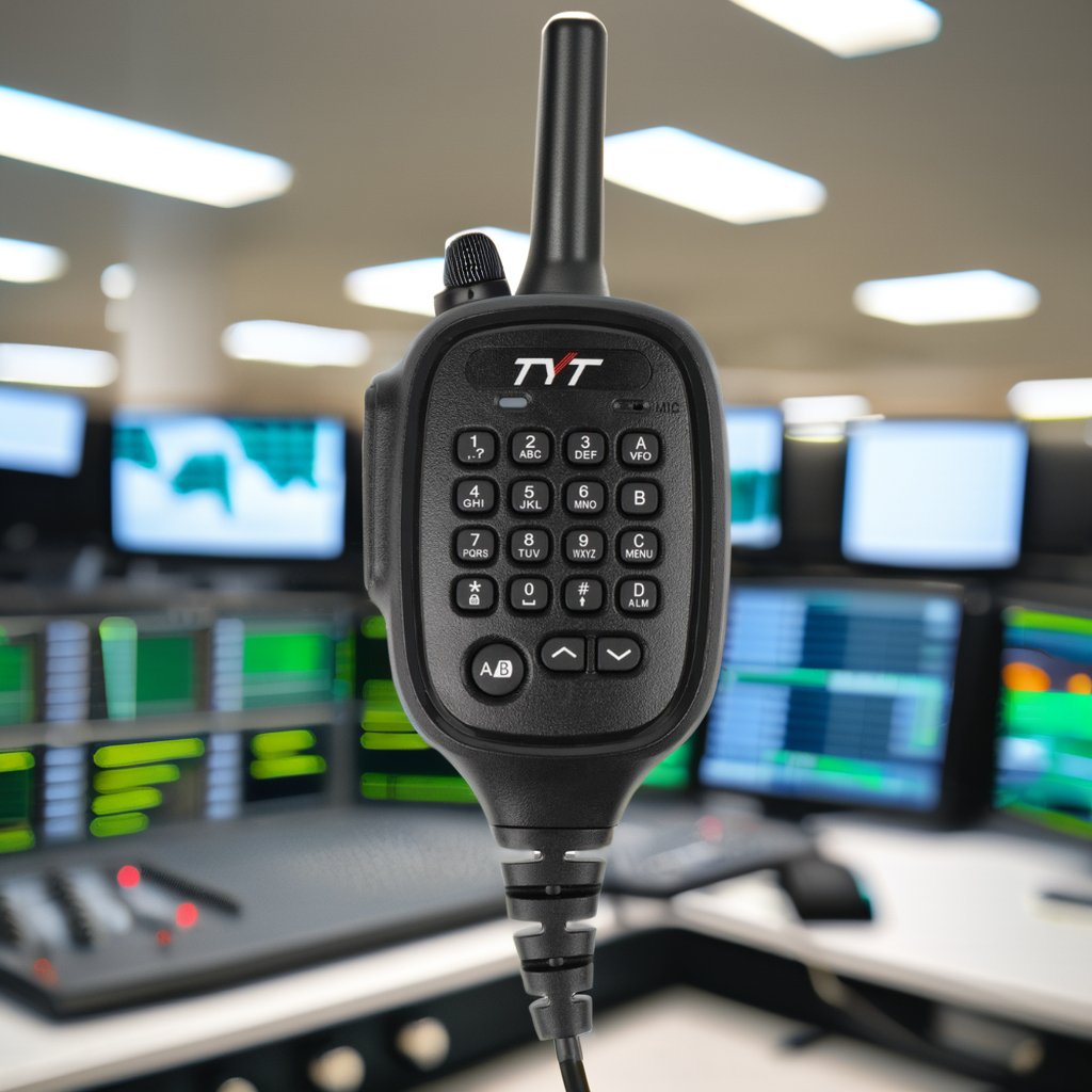 TYT MD-9600 50W In-Vehicle Mobile Radio DMR Walkie Talkie with 3000 Channels and AES128 AES256 Encryption