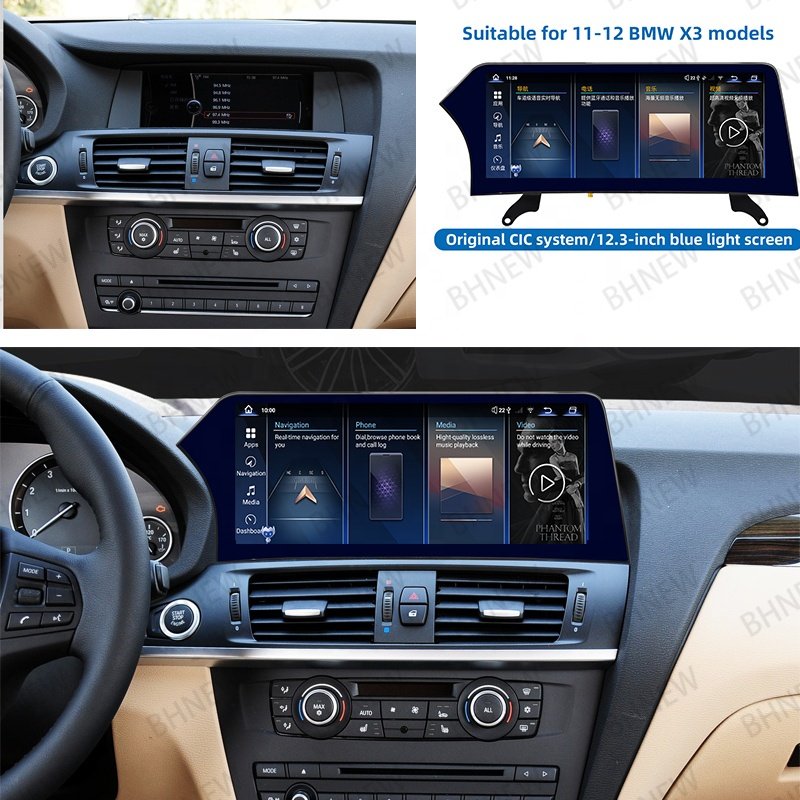 Android 14 autoradio FOR BMW X3 X4 F25 F26 2011-2017 Wireless Carplay GPS Navigation Multimedia video Player