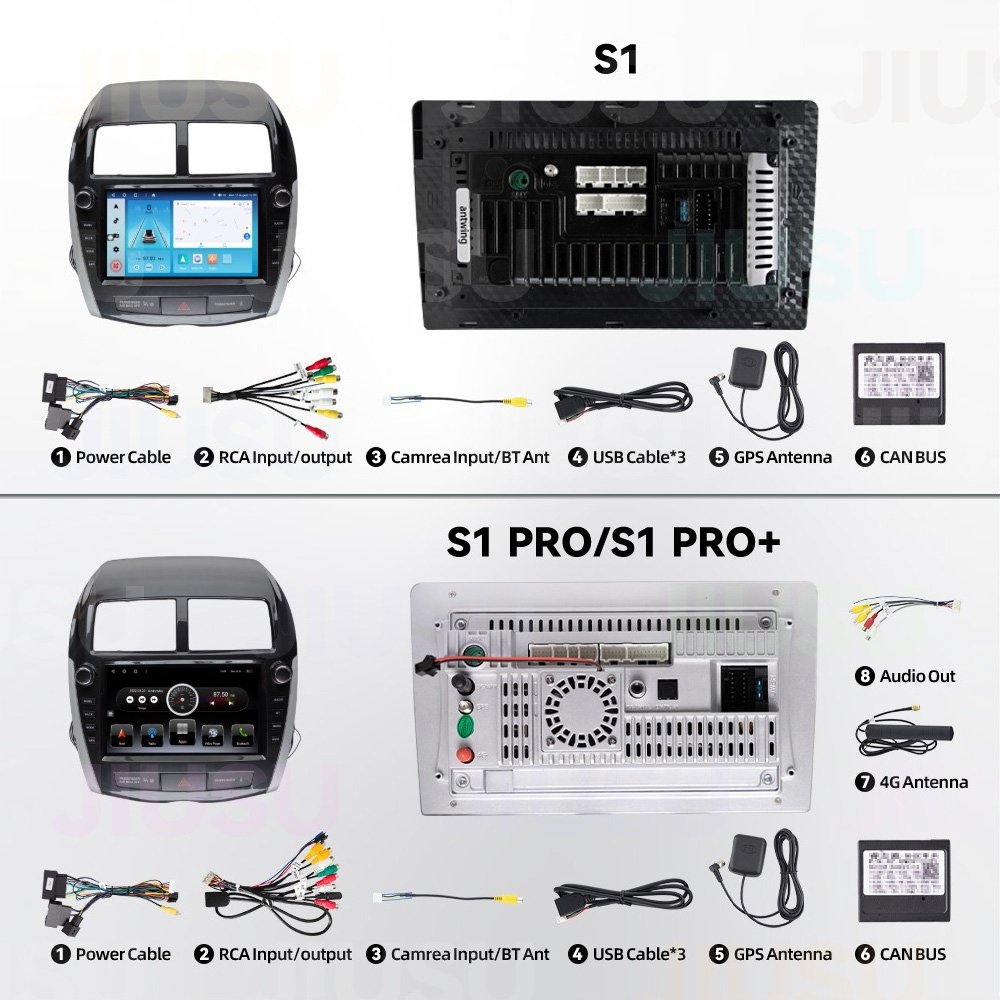 Android 12 Car Radio GPS DVD Player Stereo Multimedia Audio System for Mitsubishi ASX 2010-2018 Original Car Style with Carplay