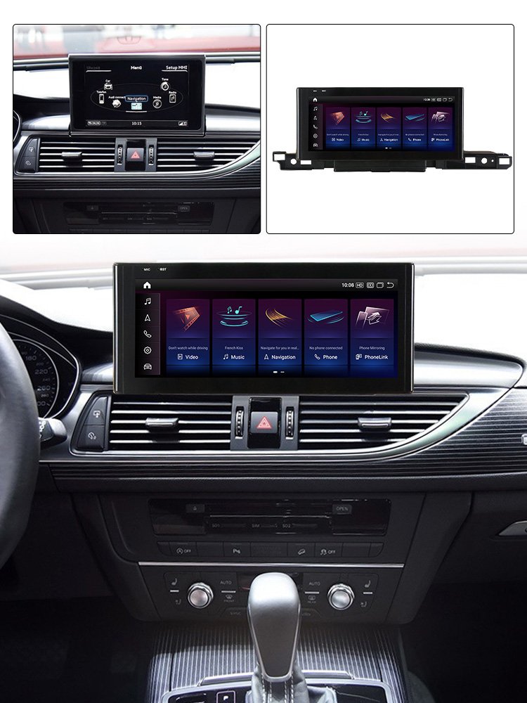 MEKEDE Android car radio 360 camera snapdragon 680 662 system for Audi A6 A6L A7 C7 RS6 RS7 S6 S7 car-play auto touch screen