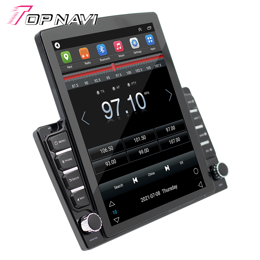 New Tesla 9.7 Inch Car Stereo Vertical Touch Screen 1+16G Android GPS Navigation System Multimedia Universal Auto Radio