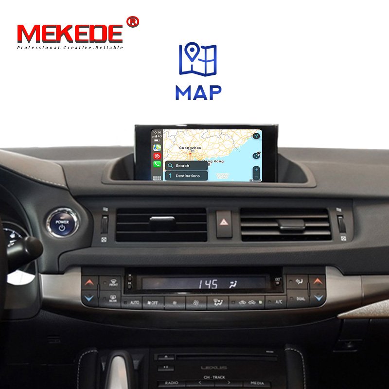 MEKEDE Wireless Car play module box For Lexus CT200h 2015-2018 GPS navigation VIDEO