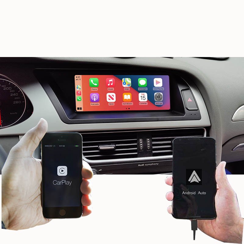 8.8" head unit Support BT Music Map Video For Audi A4L IPhone CarPlay Android Auto Car Multimedia Display HD Screen ON DVD