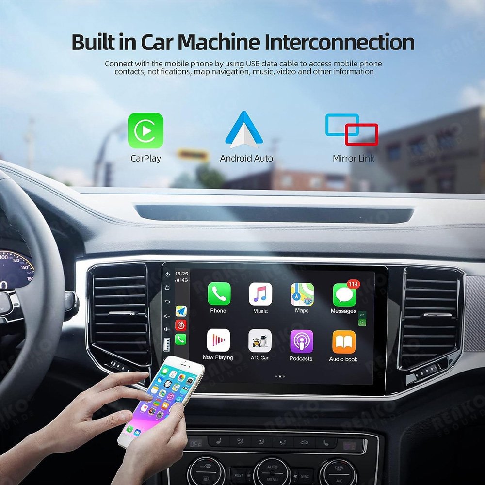 F133 Car MP5 Radio 9 Inch 1024*600 Capacitive Touch Screen bluetooth For apple Carplay Android Auto stereo with backup camera