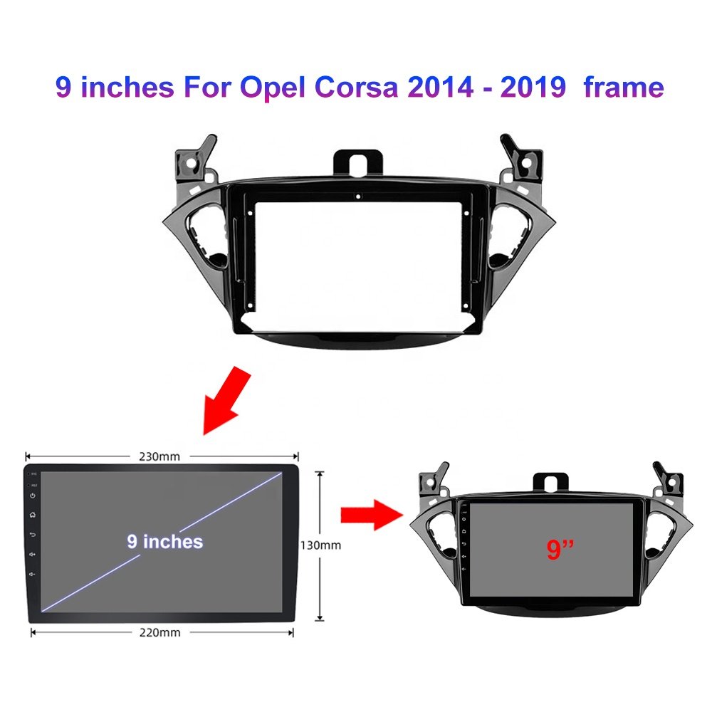 Jmance 9 Inch For Opel Corsa 2014 - 2019 Frame Android Auto Carplay 4G Navigation Gps Car Radio Multimedia Video Player