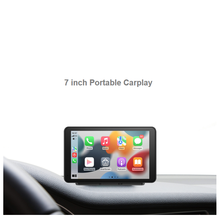 Wireless Android Auto Airplay Mirror Universal Portable Car Radio 7 Inch Ips Screen Portable Car Radio Carplay Wireless Carplay
