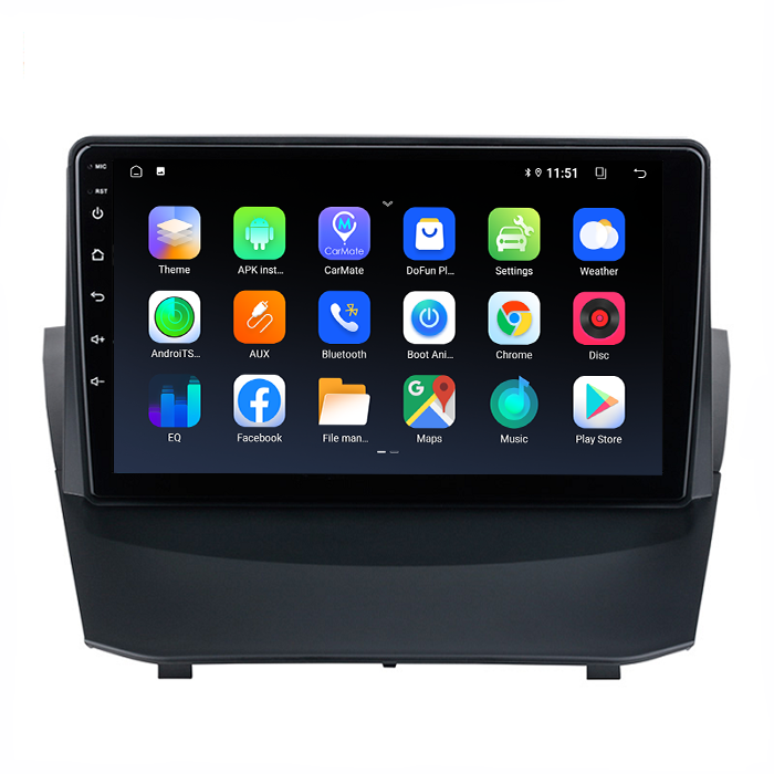 OEM Factory for Ford Fiesta 2009 2010 2011 - 2014 Android Car Radio with 9 Inch Full Touch Screen WIFI GPS Car DVD Player